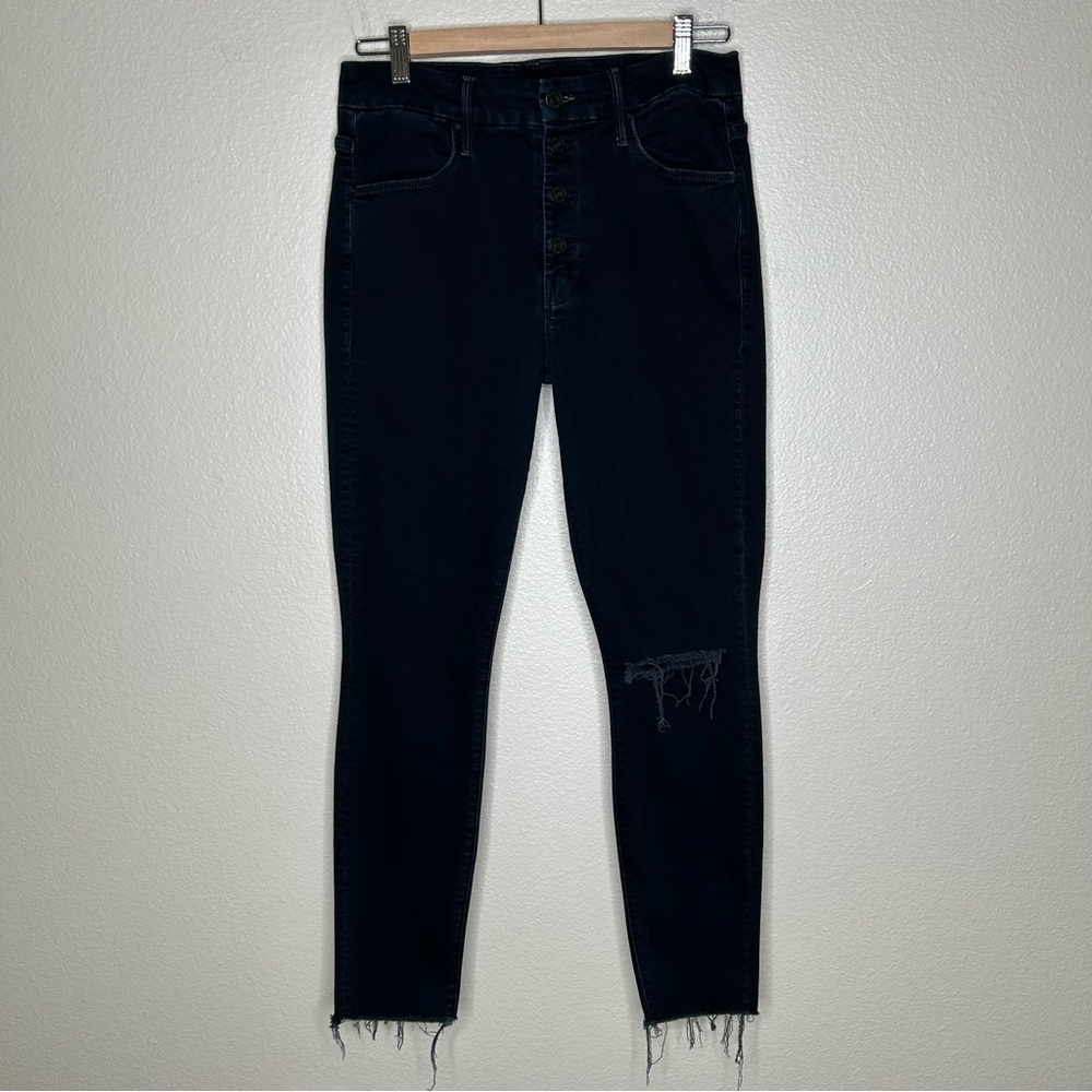 Mother The Pixie Ankle Fray jeans Holding Hands Tightly 30 - Picture 2 of 16